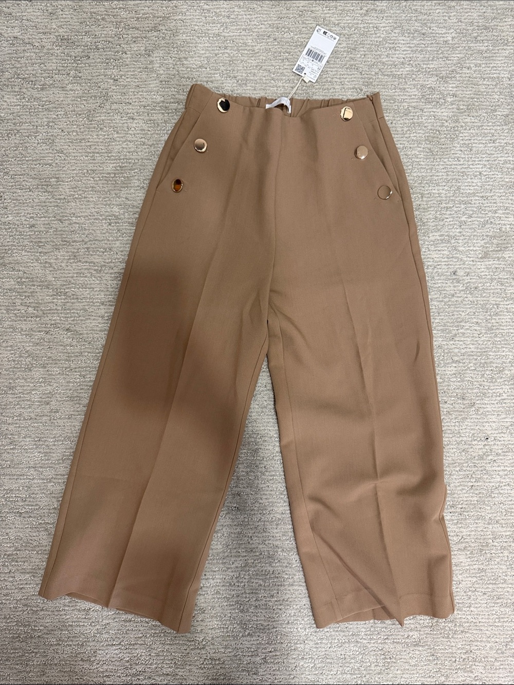 MNG High-Rise Wide-Leg Men’s Pants in Camel